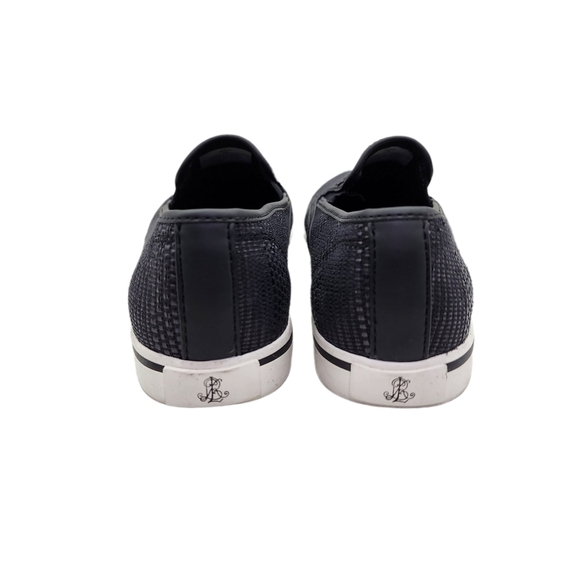 Lauren Ralph Lauren Women's Janis Faux-Woven-Straw Upper Slip-On Sneaker - 7B - Picture 5 of 8